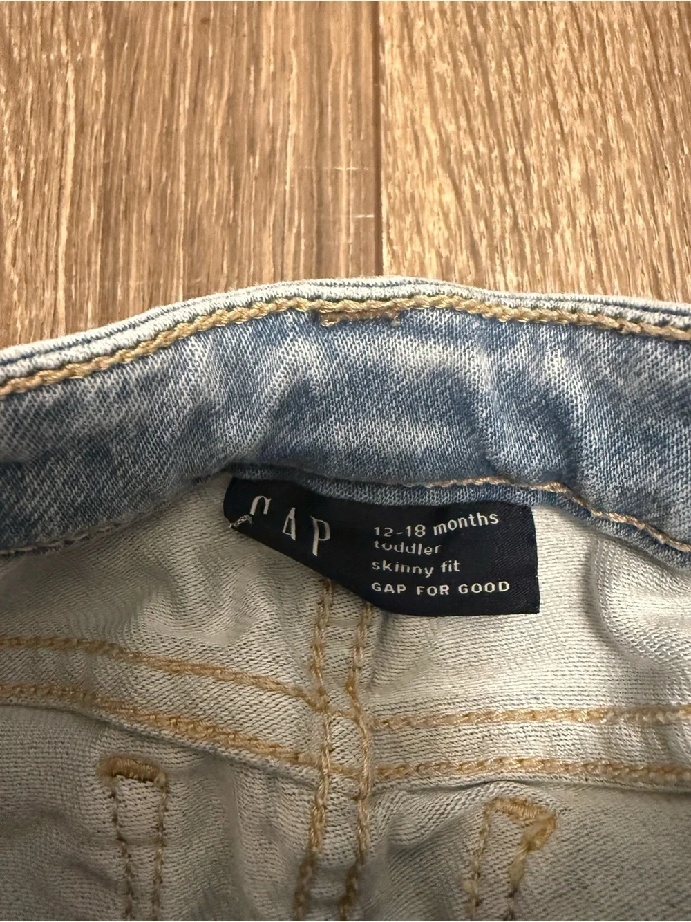 Baby Gap Girls Jeans Light Wash Skinny Size 12-18 Months
